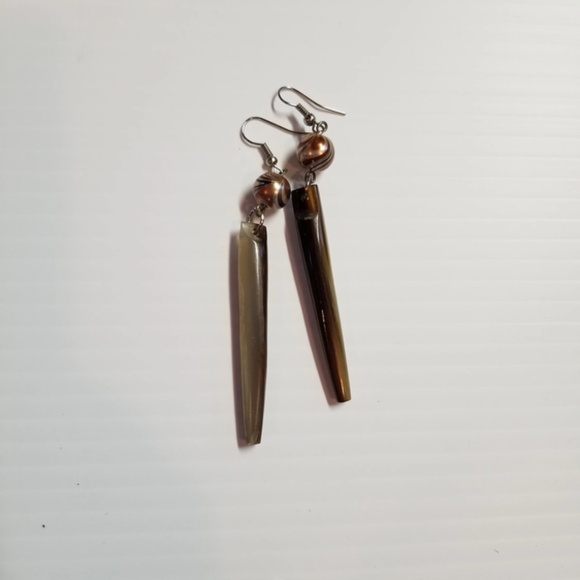 BUNDLE: Ivory Bone Reversible Vintage Dangle Drop Earrings (Multiple Styles) - Picture 7 of 7